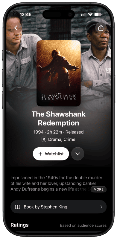 The Shawshank Redemption title page in Limelight